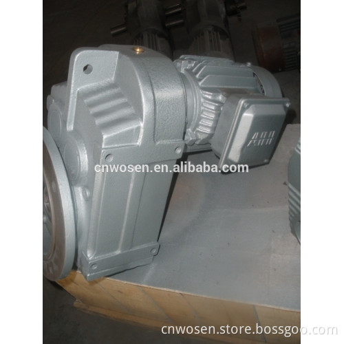 F series solid shaft helical gear reducer parallel shaft gearbox